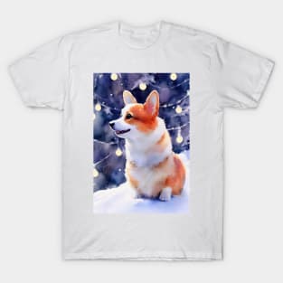 Watercolor corgi T-Shirt